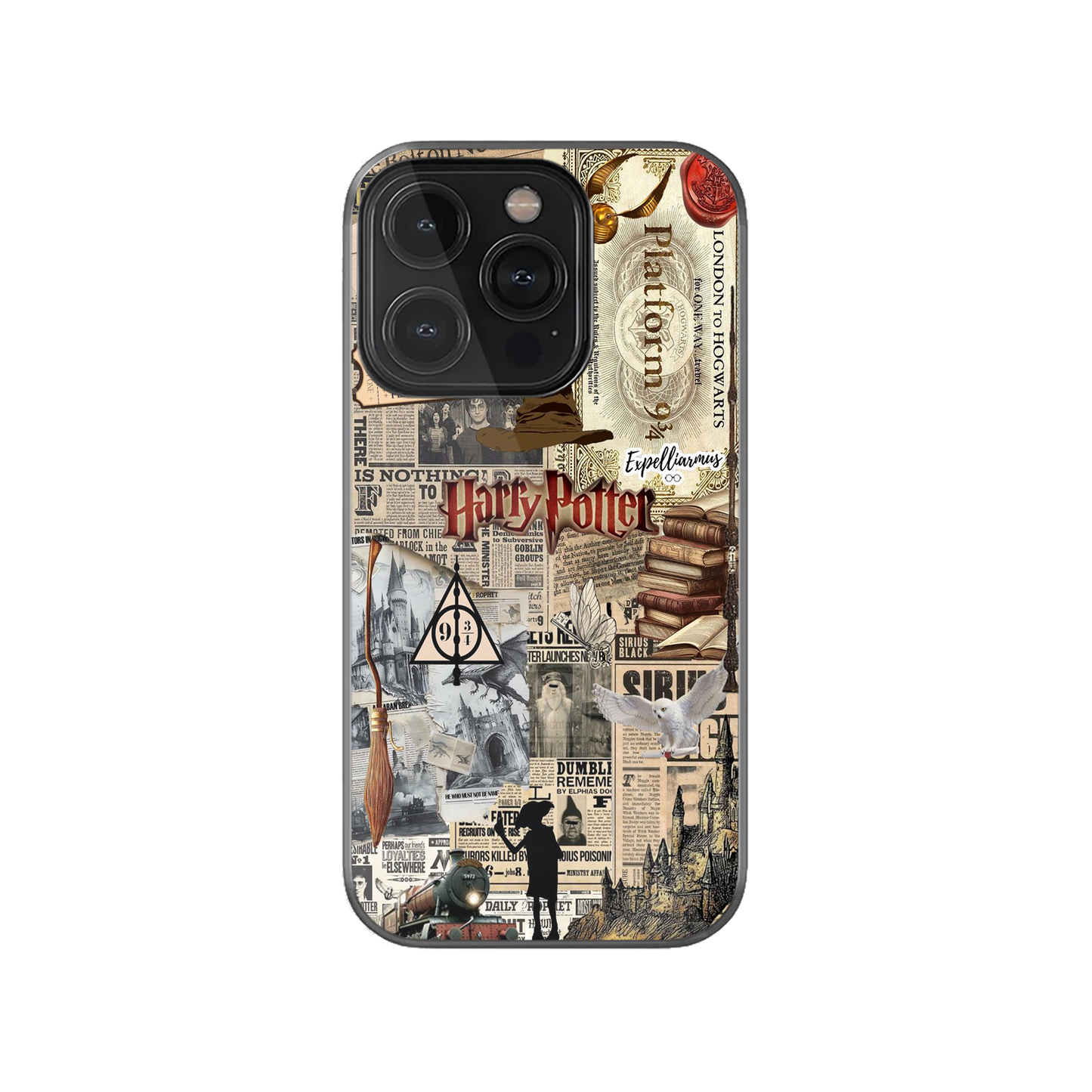 Harry Potter Rustic Pattern Phone Case.