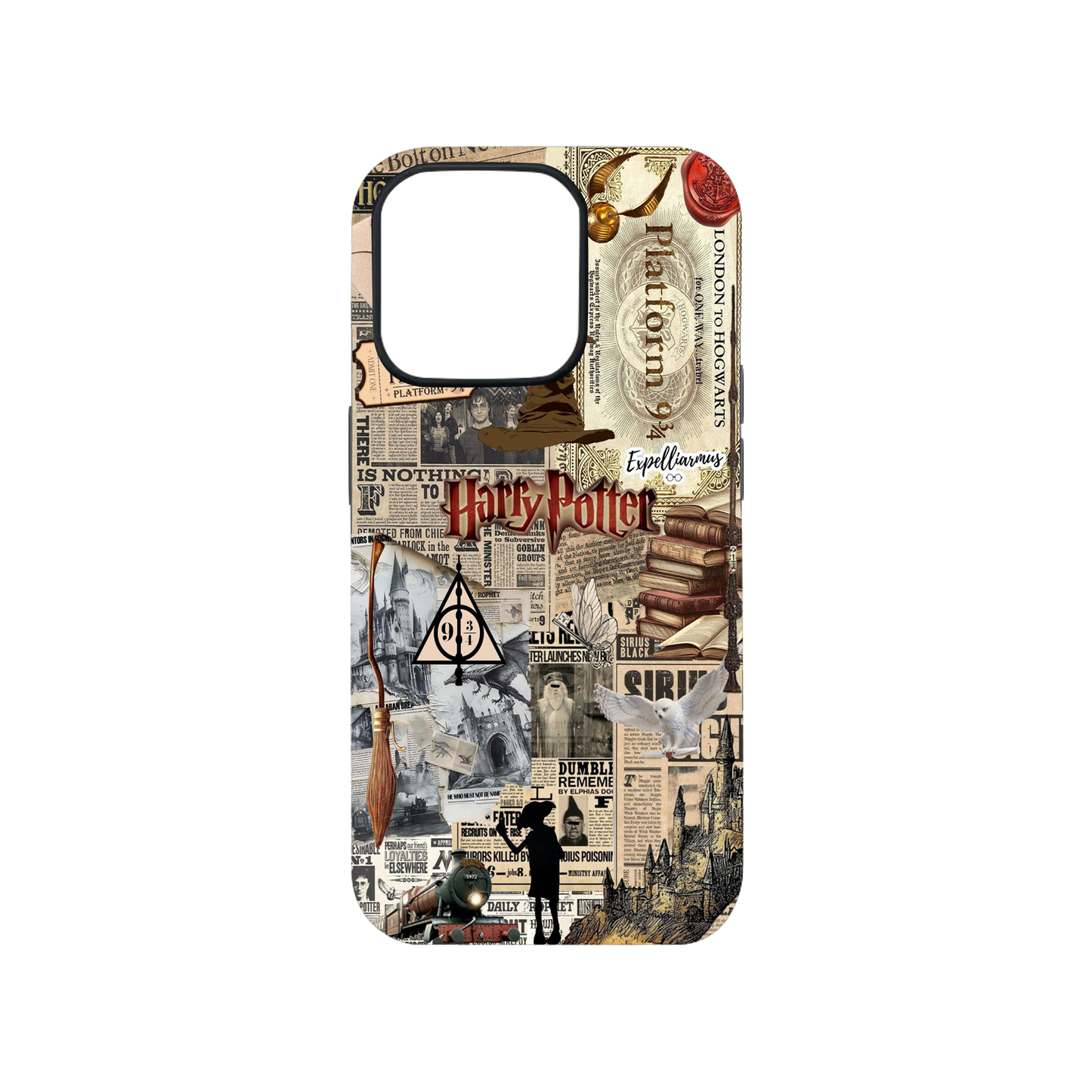 Harry Potter Rustic Pattern Phone Case.