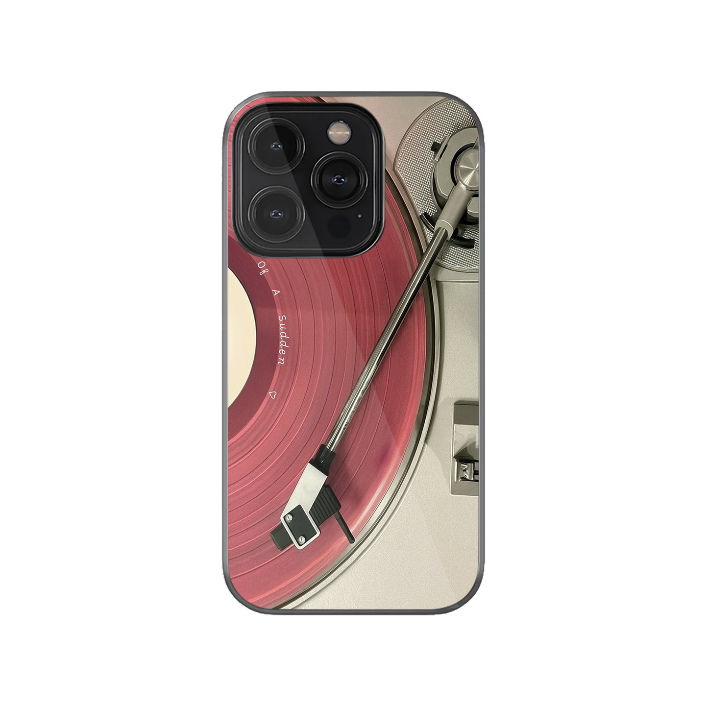 Vinyl Minimal Y2K Aesthetic Phone Case.