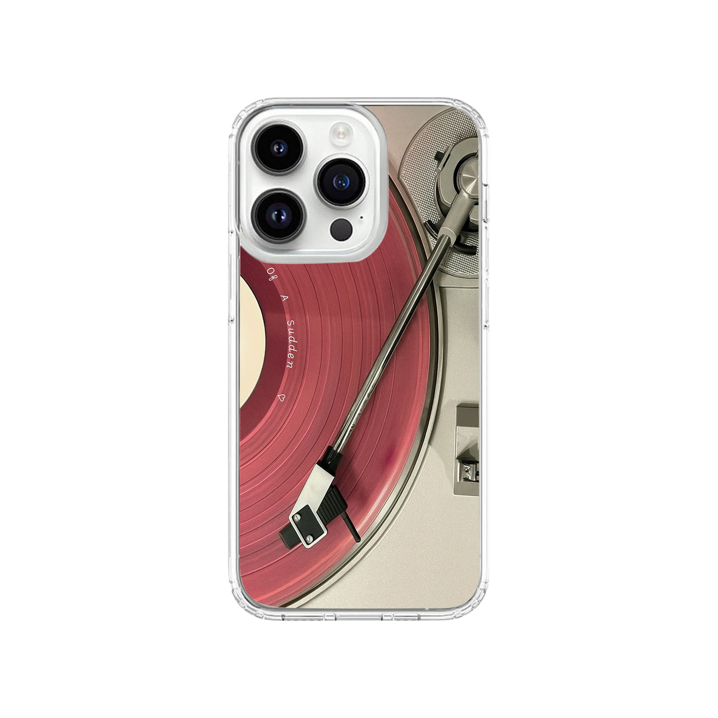 Vinyl Minimal Y2K Aesthetic Phone Case.