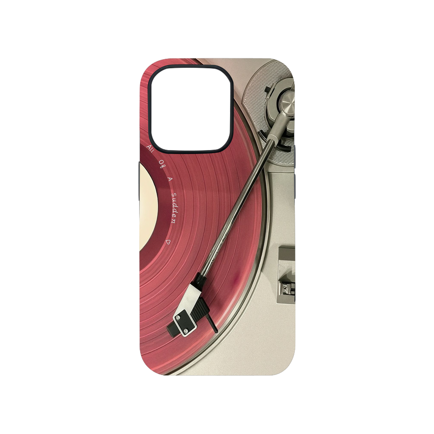 Vinyl Minimal Y2K Aesthetic Phone Case.