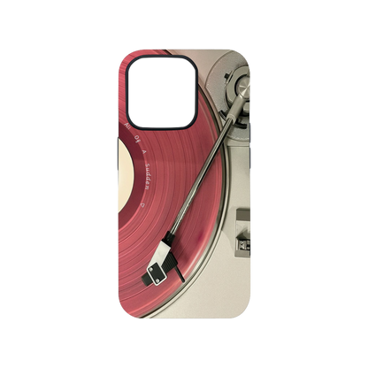 Vinyl Minimal Y2K Aesthetic Phone Case.