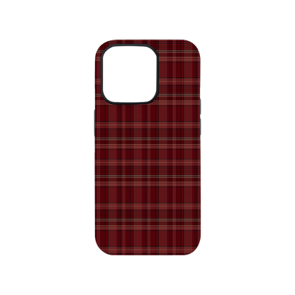 Red Tartan Christmas Plaid Phone Case.