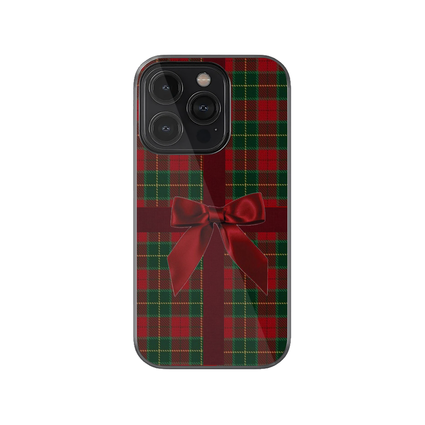 Christmas Plaid & Bow Phone Case | Two.