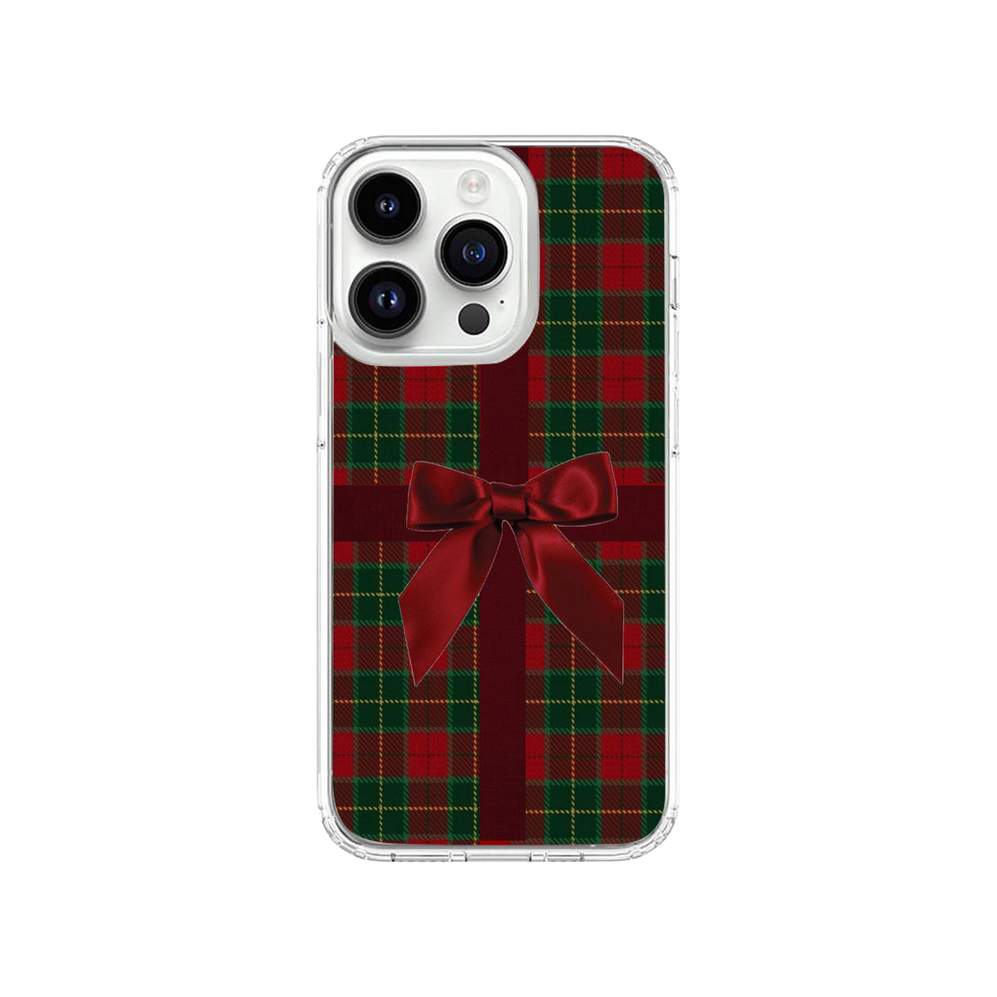 Christmas Plaid & Bow Phone Case | Two.