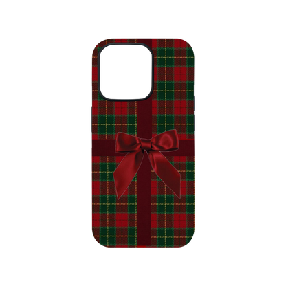 Christmas Plaid & Bow Phone Case | Two.