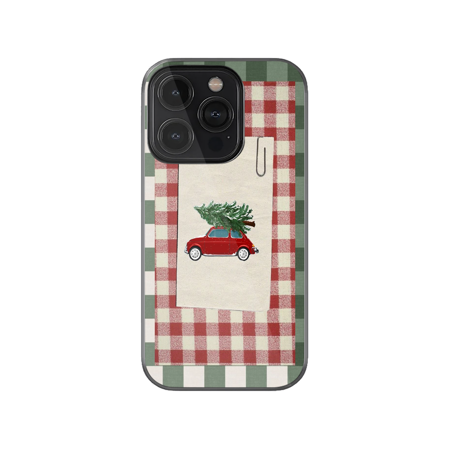 Jolly Plaid & Pines Phone Case.