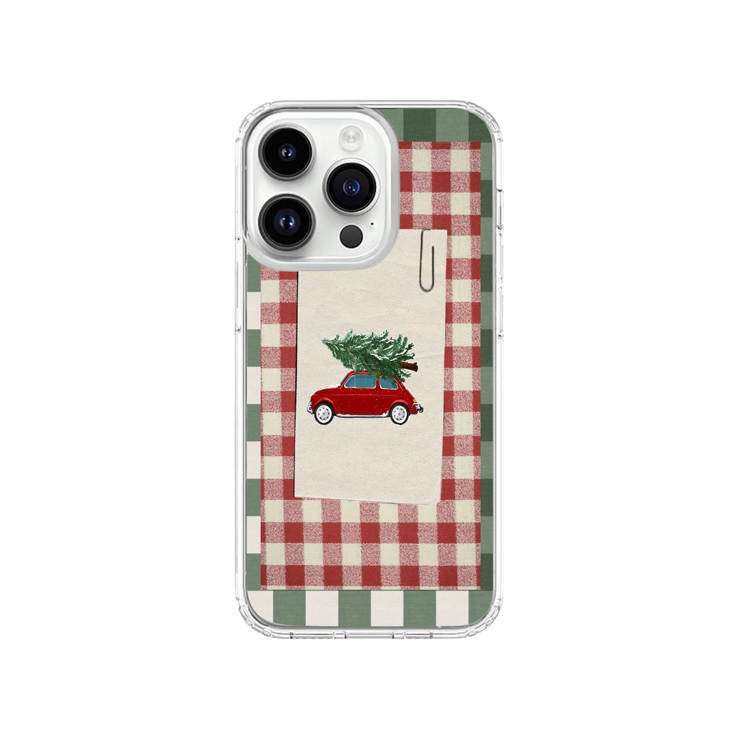 Jolly Plaid & Pines Phone Case.