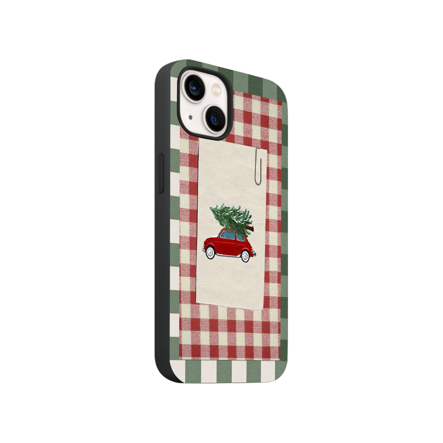 Jolly Plaid & Pines Phone Case.