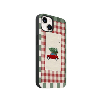 Jolly Plaid & Pines Phone Case.