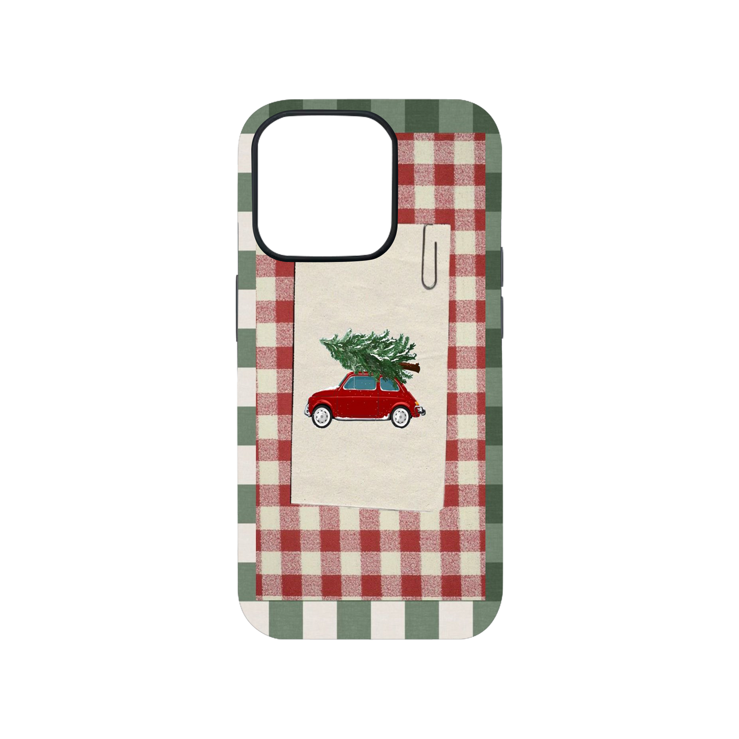 Jolly Plaid & Pines Phone Case.