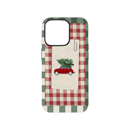 Jolly Plaid & Pines Phone Case.