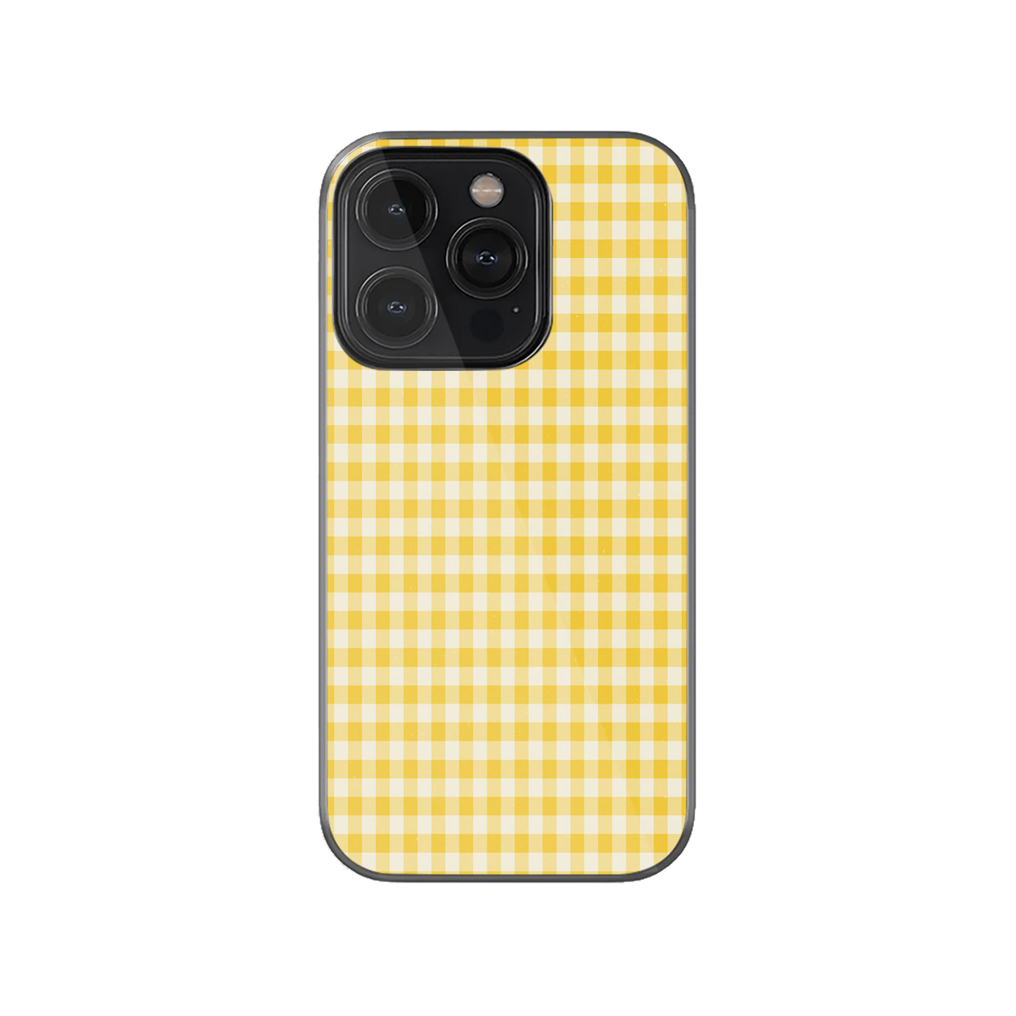 Y2k Yellow Checkered Phone Case.