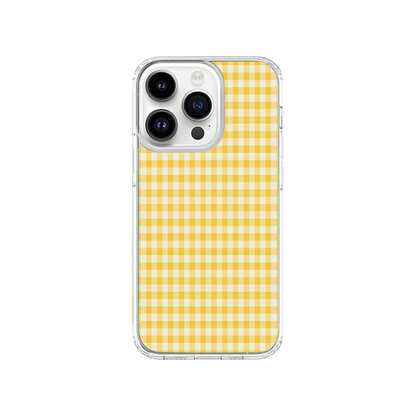 Y2k Yellow Checkered Phone Case.