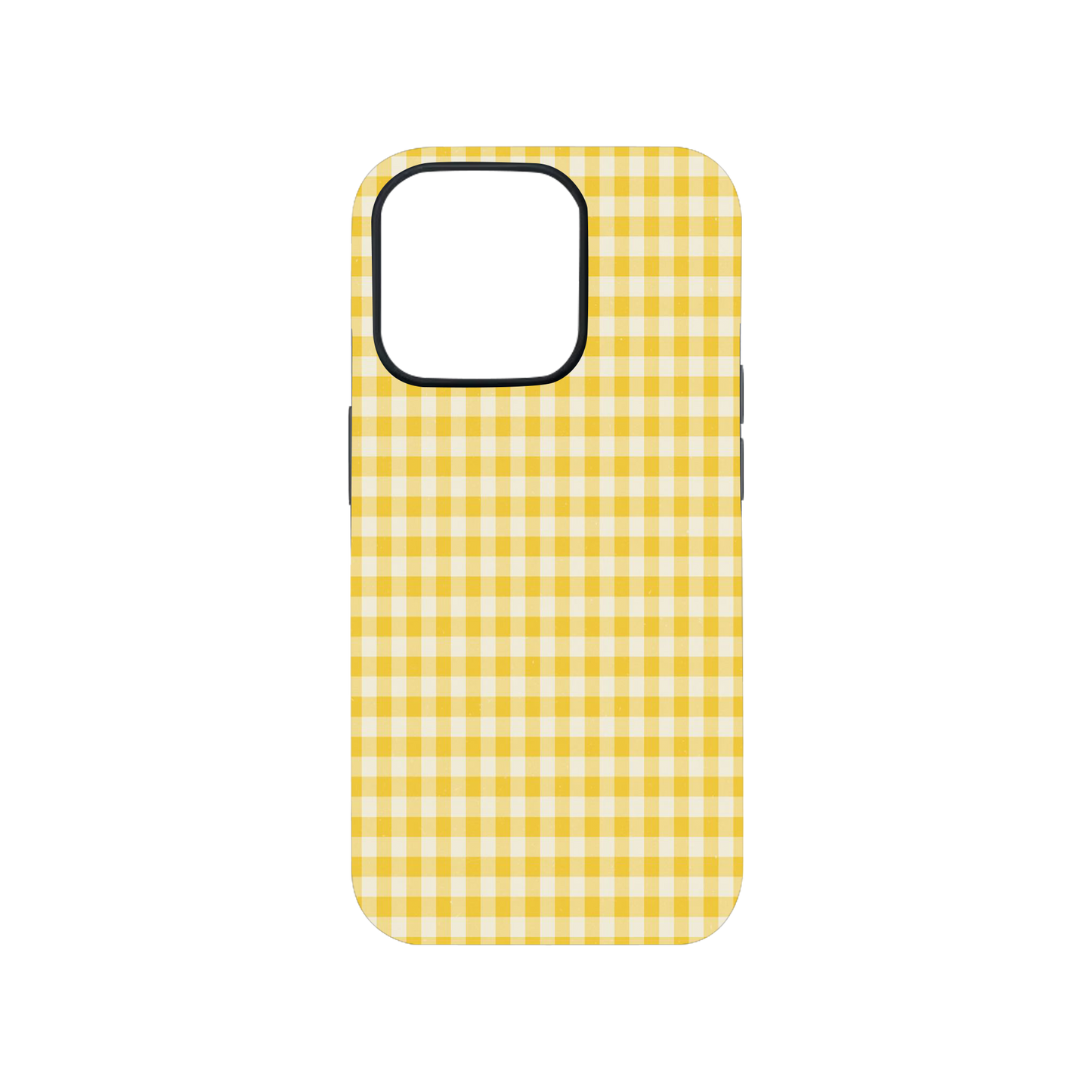 Y2k Yellow Checkered Phone Case.