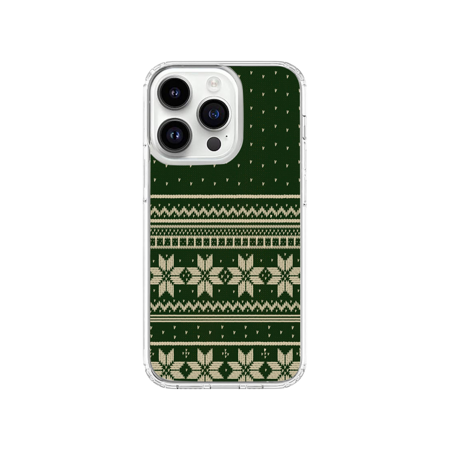 Knitted Christmas Pattern Phone Case.