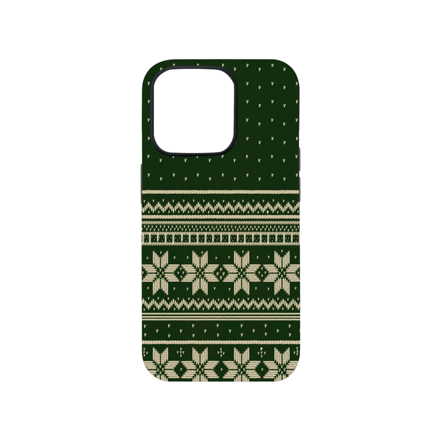 Knitted Christmas Pattern Phone Case.