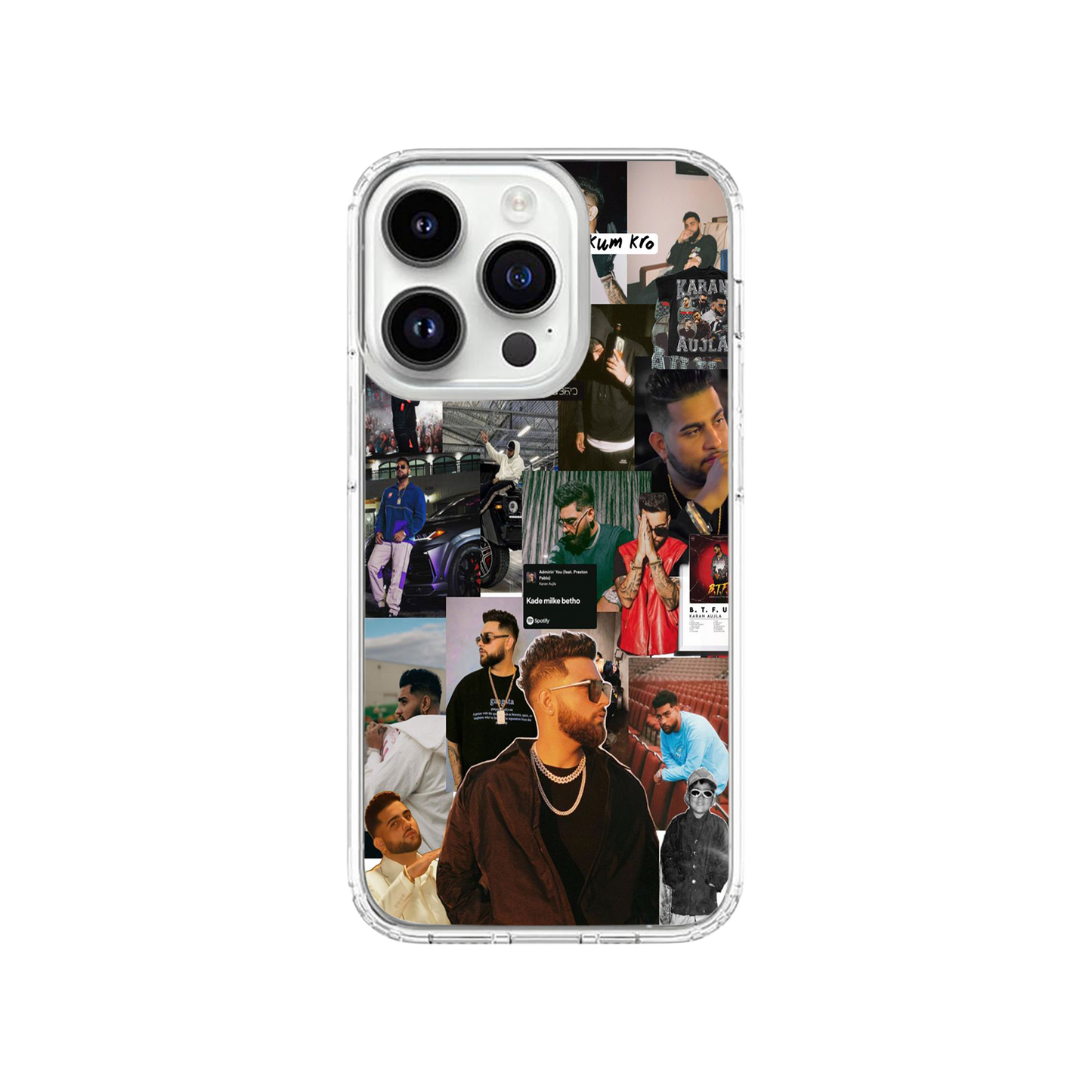 Karan Aujla Collage Phone Case.