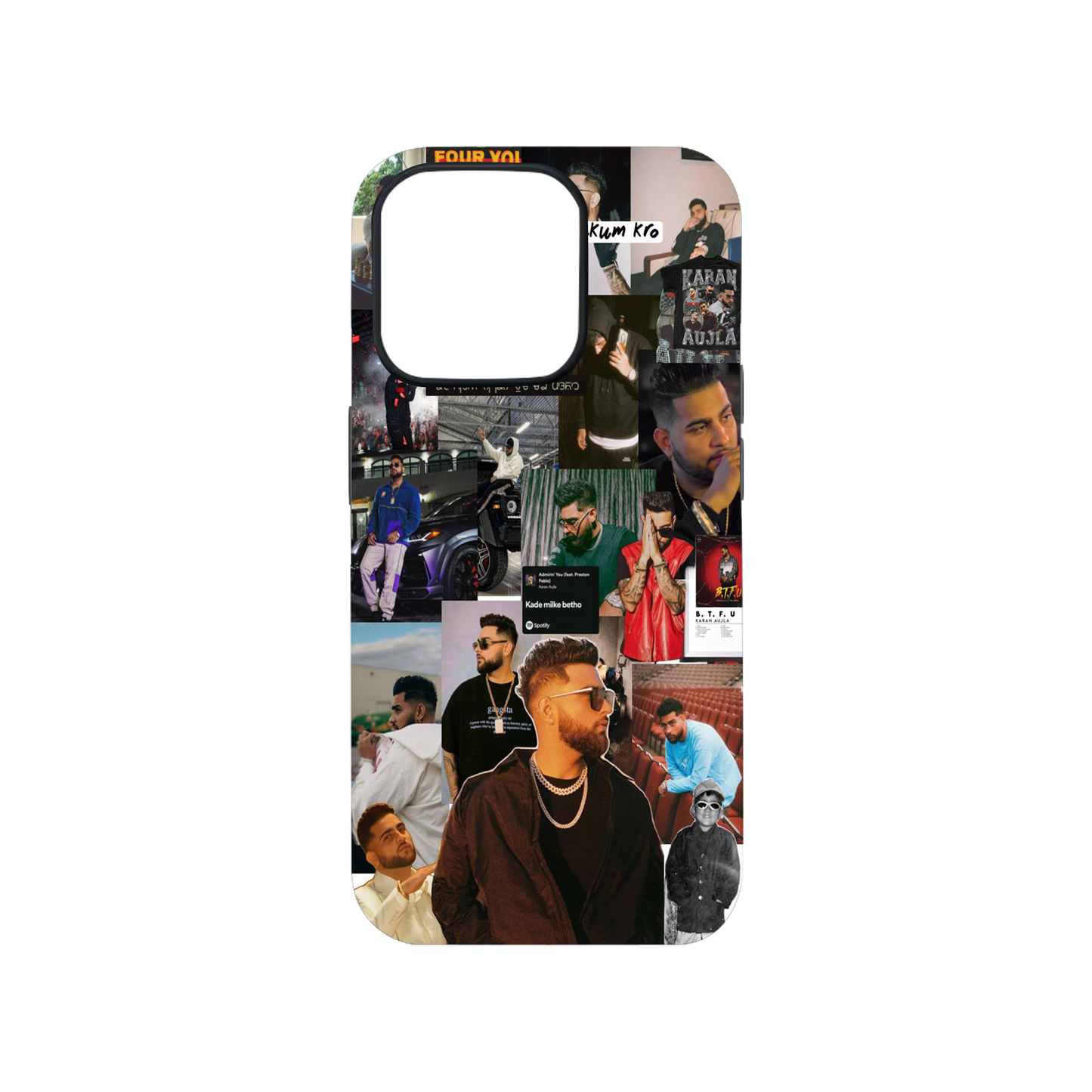Karan Aujla Collage Phone Case.