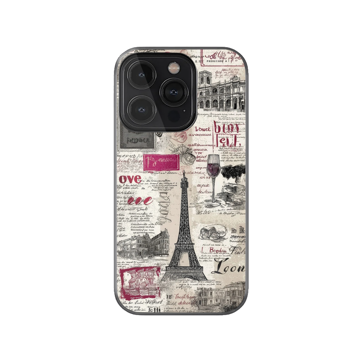 Paris Aesthetic Collage Phone Case.