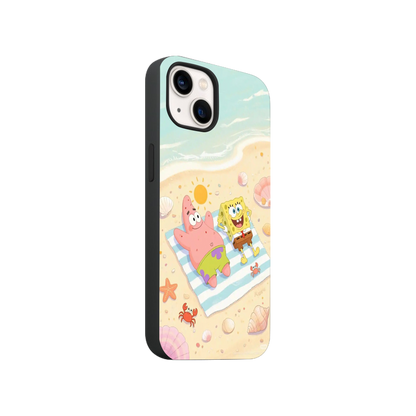 SpongeBob & Patrick Vibing Phone Case.