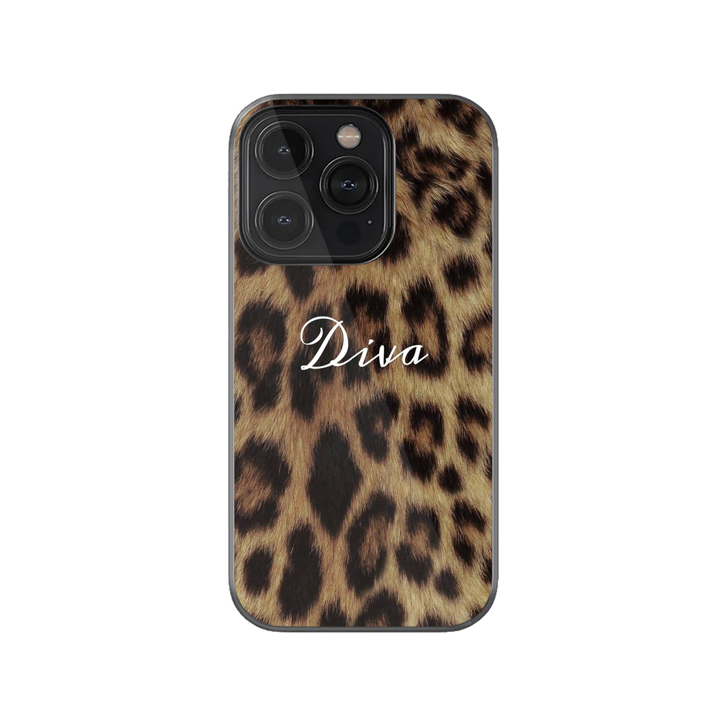 Diva Leopard Print Phone Case.