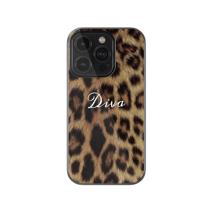 Diva Leopard Print Phone Case.