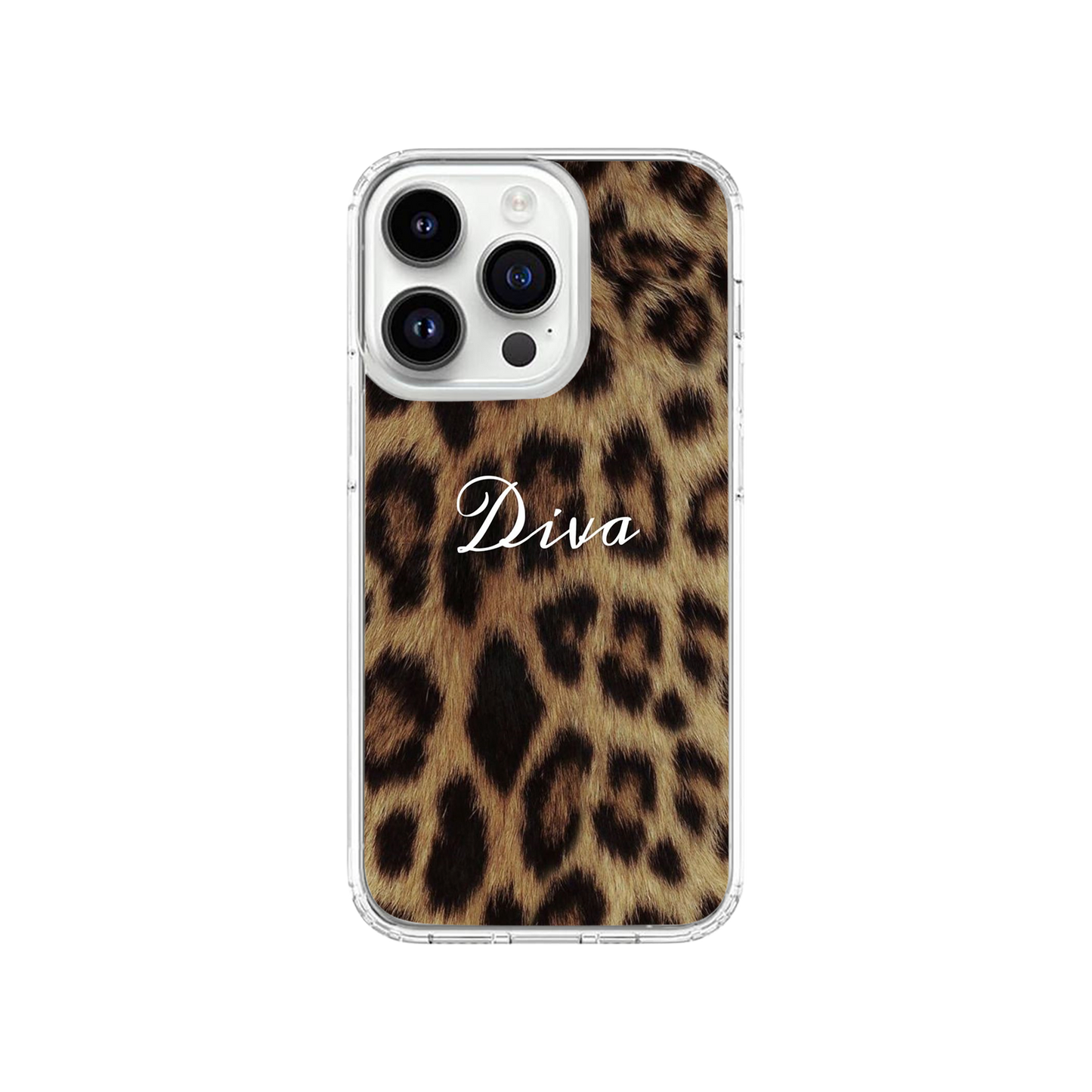 Diva Leopard Print Phone Case.