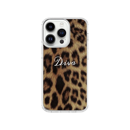 Diva Leopard Print Phone Case.