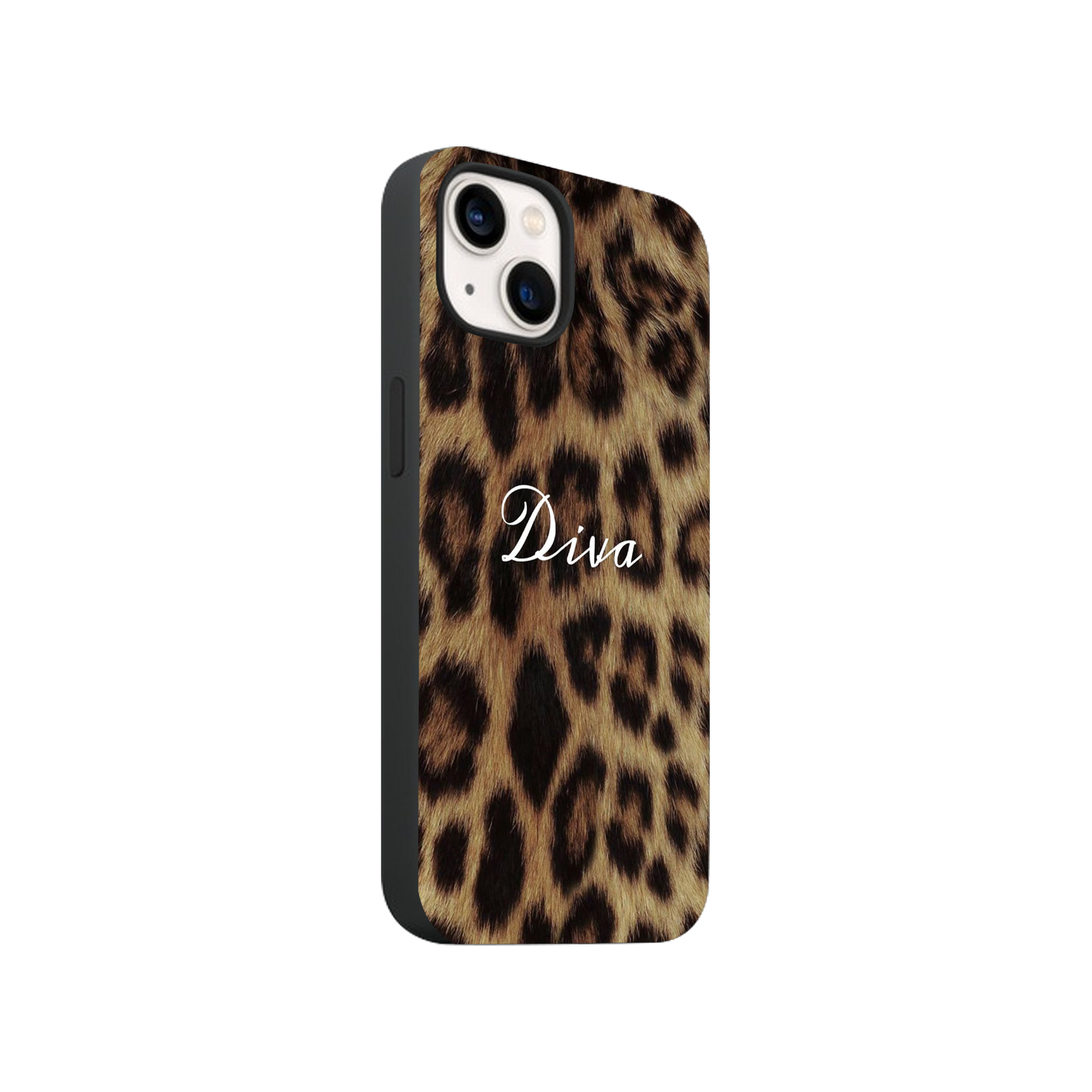 Diva Leopard Print Phone Case.