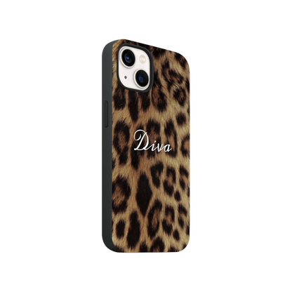 Diva Leopard Print Phone Case.