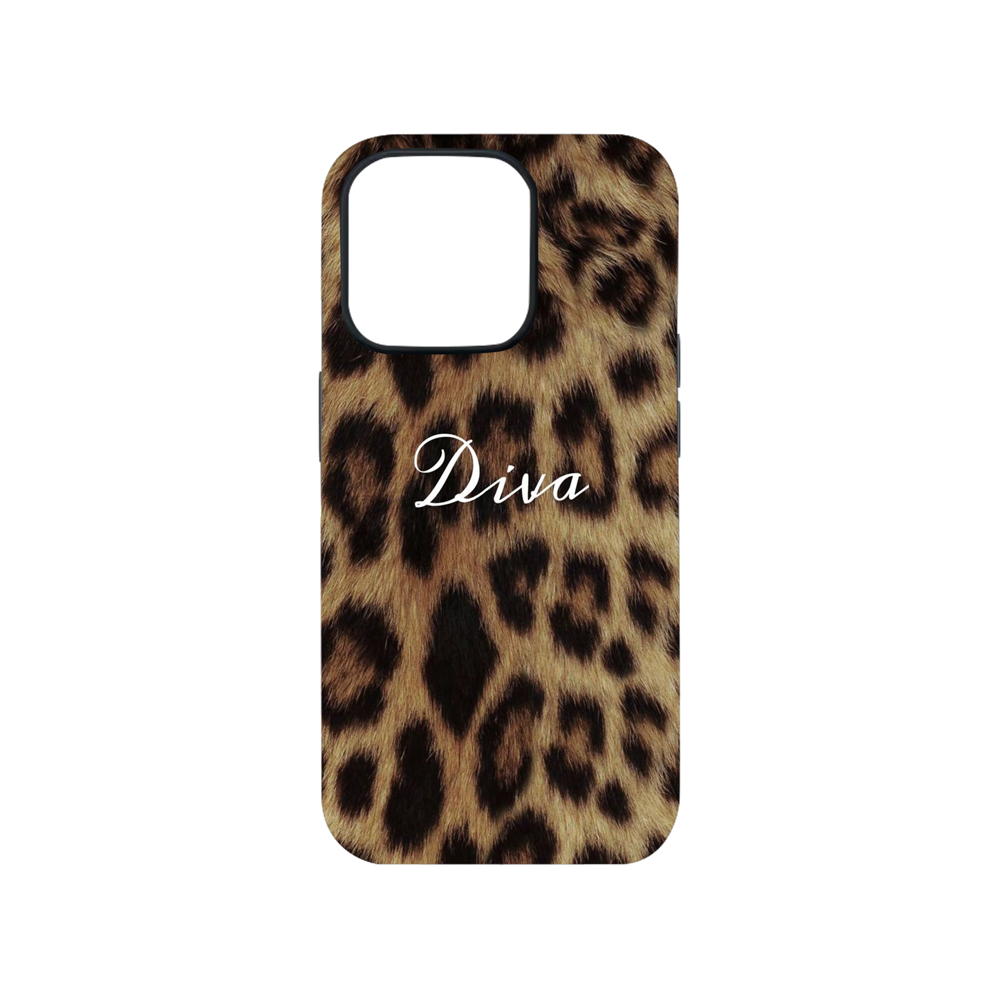 Diva Leopard Print Phone Case.