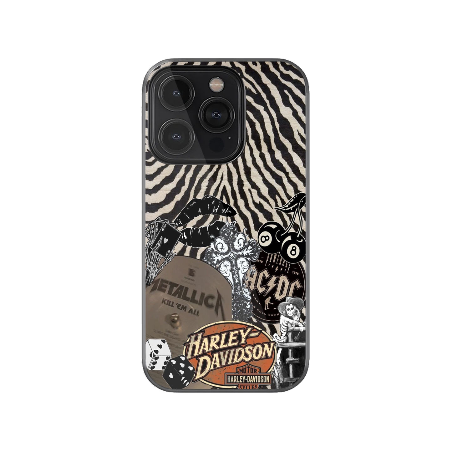 Gothic Rock Collage Phone Case.