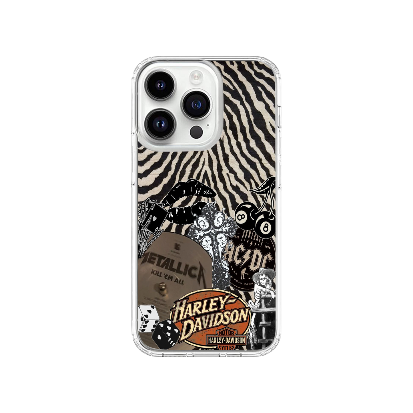 Gothic Rock Collage Phone Case.