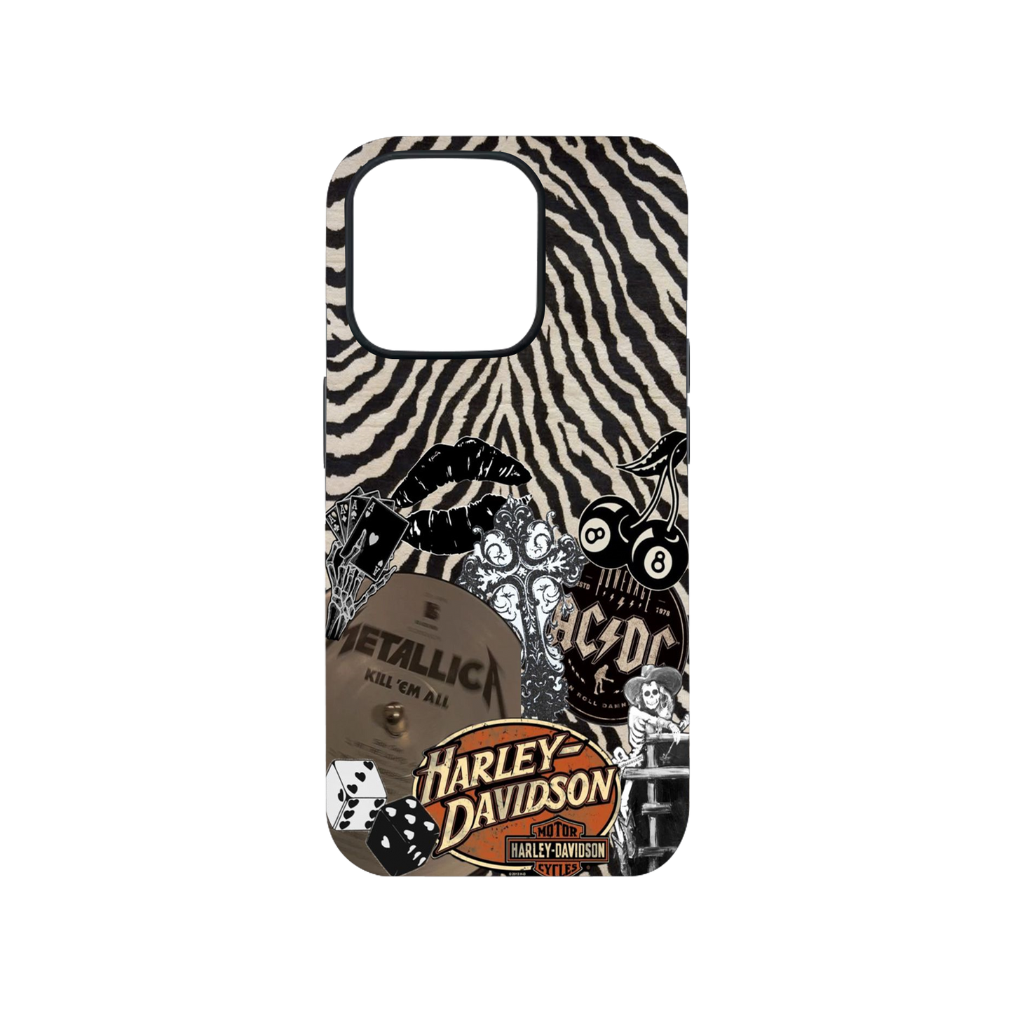 Gothic Rock Collage Phone Case.