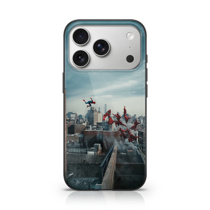 Spiderman Vs Red Ninjas Phone Case.