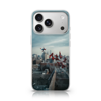 Spiderman Vs Red Ninjas Phone Case.