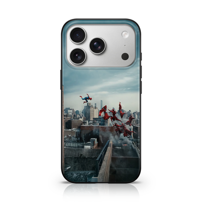 Spiderman Vs Red Ninjas Phone Case.