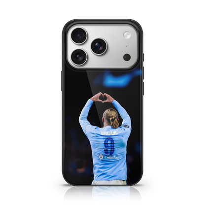 Haaland Heart Celebration Phone Case.