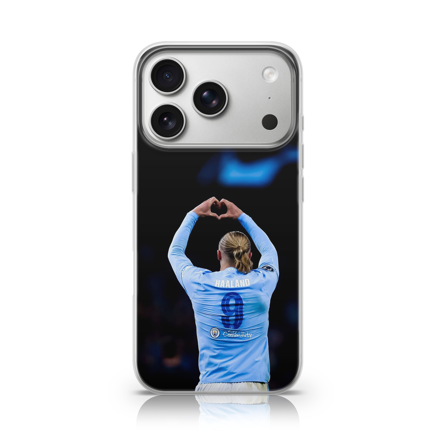 Haaland Heart Celebration Phone Case.