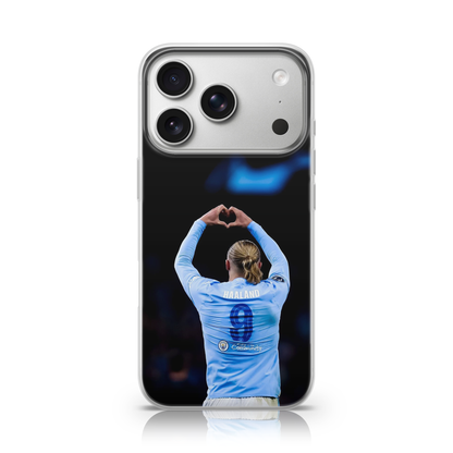 Haaland Heart Celebration Phone Case.