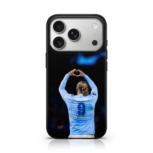 Haaland Heart Celebration Phone Case.