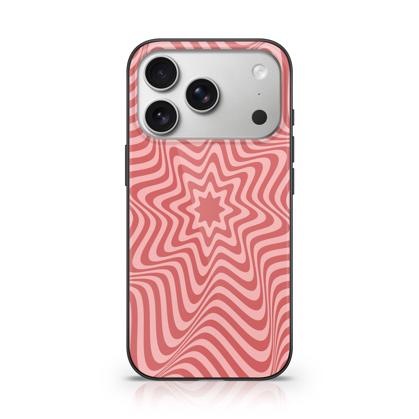 Pink Optical Illusion Phone Case.