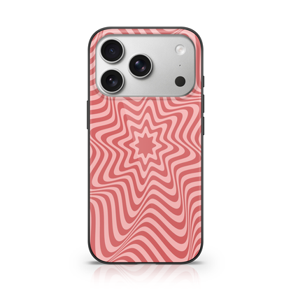 Pink Optical Illusion Phone Case.