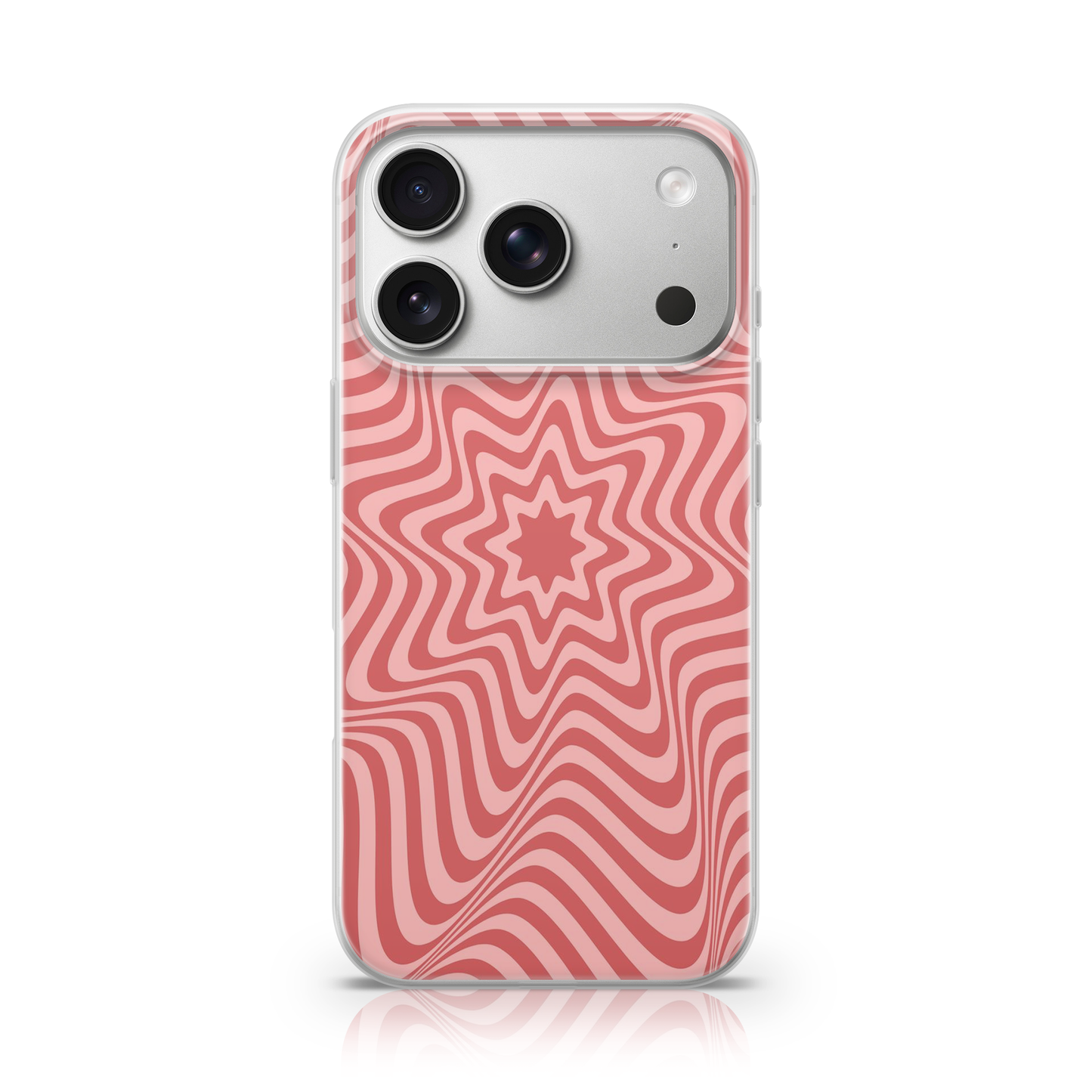 Pink Optical Illusion Phone Case.
