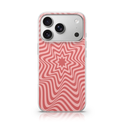 Pink Optical Illusion Phone Case.