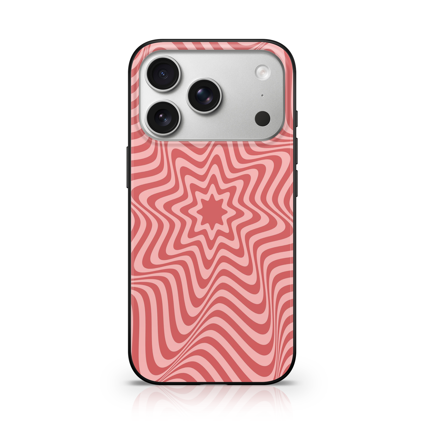 Pink Optical Illusion Phone Case.