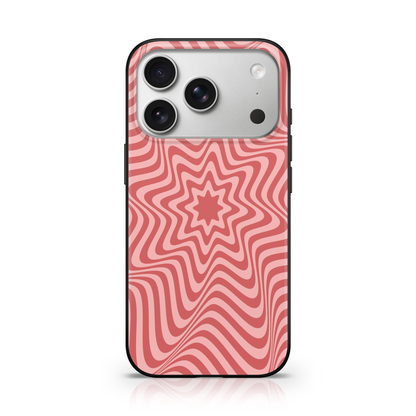 Pink Optical Illusion Phone Case.
