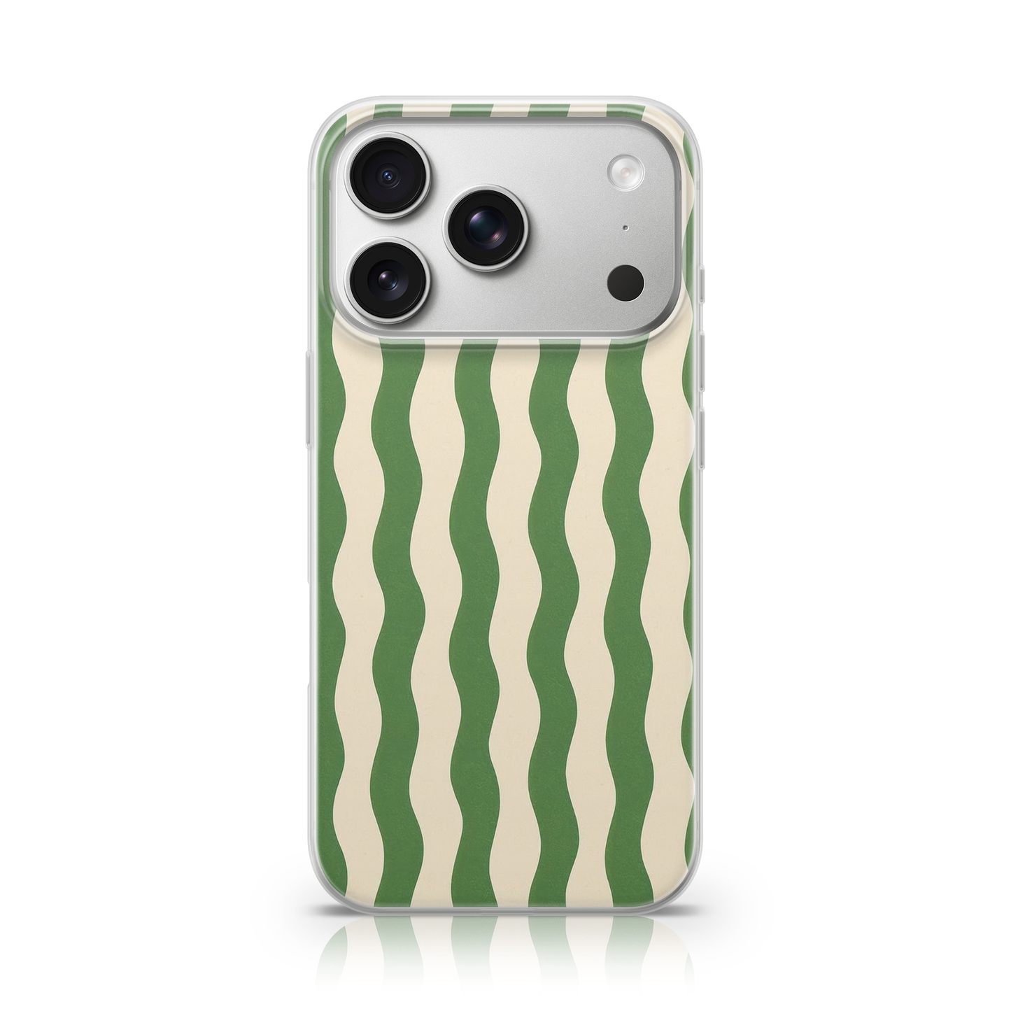 Groovy Matcha Swirl Phone Case.