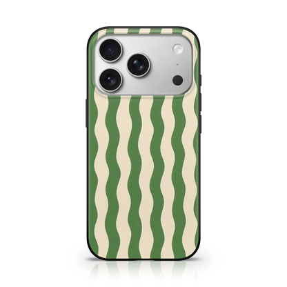 Groovy Matcha Swirl Phone Case.